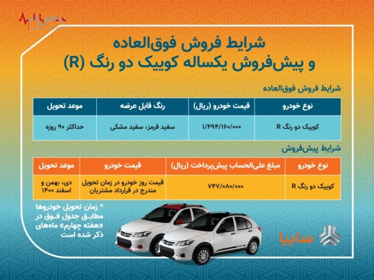 فروش فوق العاده و پیش فروش «کوییک آر» با شرایط جدید/ محدودیت‌های ثبت نام به حداقل رسید