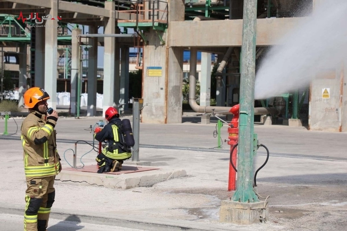 مانور آمادگی و واکنش در شرایط اضطراری واحد PE برگزار شد