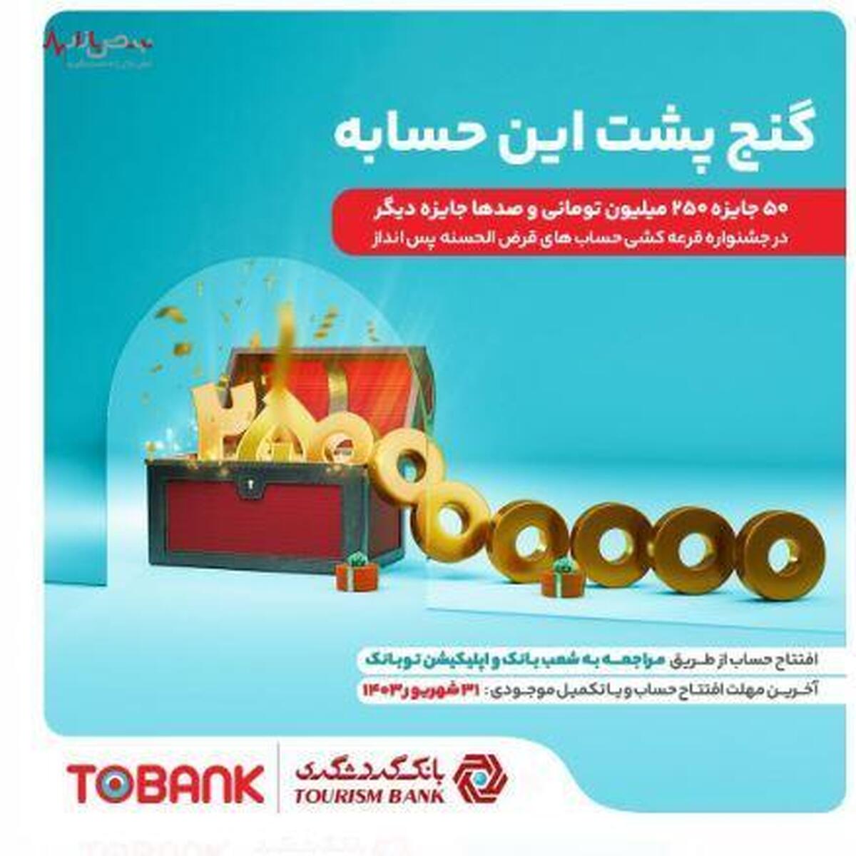 افزایش ۲ برابری امتیاز با گشایش حساب در توبانک